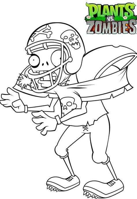 printable plants  zombies coloring pages