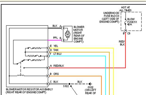 chevy blower resistor wiring diagram