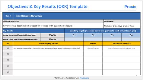 okr objectives key results  tools templates
