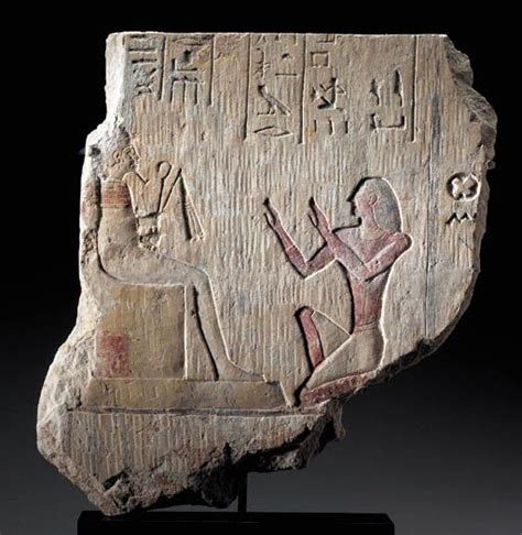 An Egyptian Limestone Relief Late Period Dynasty Xxvi