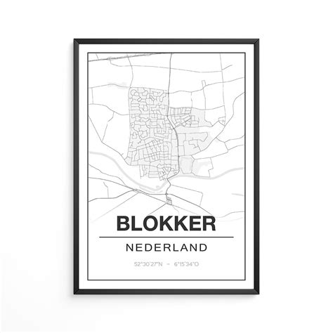 poster blokker noord holland plattegrond studio