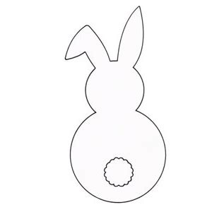 add  fluffy tail cute easter bunny card