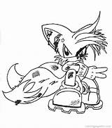 Coloring Sonic Pages Tails Exe Library Riders sketch template