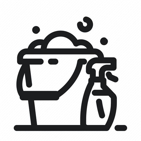 bucket cleaning spray wash icon   iconfinder