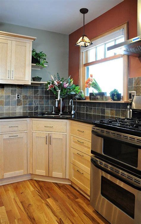 corner kitchen sink ideas  stone backsplashes homemydesign