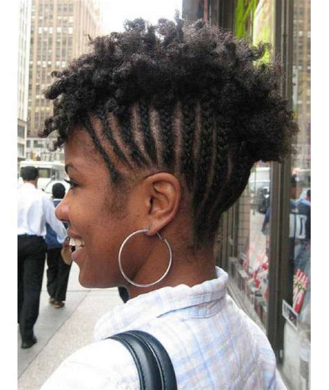 beautiful short mohawk hairstyles  black women