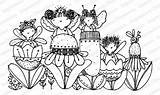 Cling Ostrom Fairies Stamp sketch template