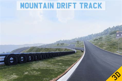mountain drift track  roadways unity asset store