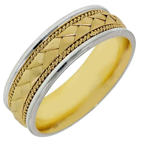 mens braided wedding bands