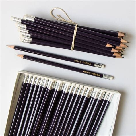 large pack personalised graphite pencils   labels