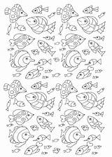 Fish 100 Coloring Pages Animals Adults Fishes Color Justcolor Adult Nature Nggallery sketch template