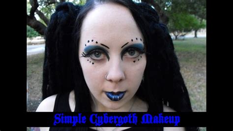 simple everyday cybergoth makeup tutorial youtube
