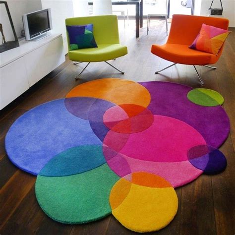 teppich rund  innendesigns mit rundem teppich die sehenswert sind