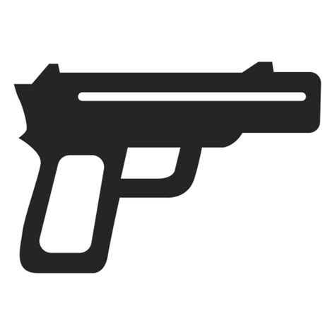 simple gun icon transparent png svg vector file