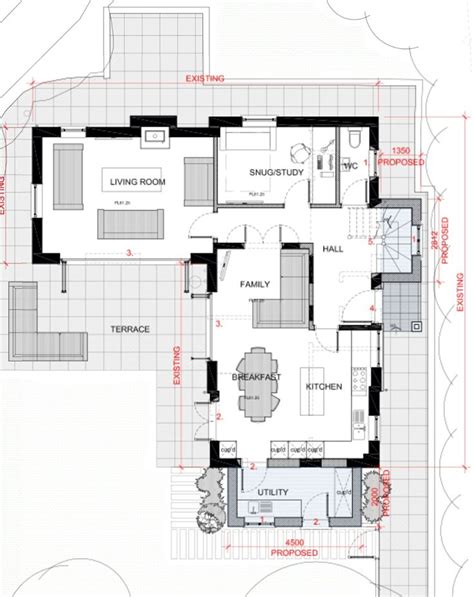 ground floor redesign house extensions floor plans ground floor