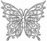 Butterfly Coloring Pages Adults Butterflies Adult Pattern Embroidery Template Urban Threads Baroque Natura Drawing Printable Whimsical Patterns Outline Mandala Color sketch template