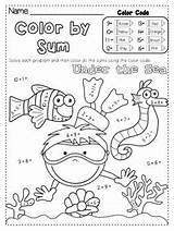 Coloring Addition Sum Bestcoloringpagesforkids Kolorowanki Dodawanie Dzieci Subtraction Teacherspayteachers sketch template