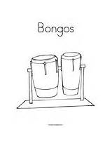 Coloring Bongos sketch template
