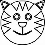 Face Coloring Smiley Cat Outline Pages Smiling Cartoon Happy Color Faces Printable Drawing Getcolorings Print Outlines Getdrawings Clipartmag sketch template