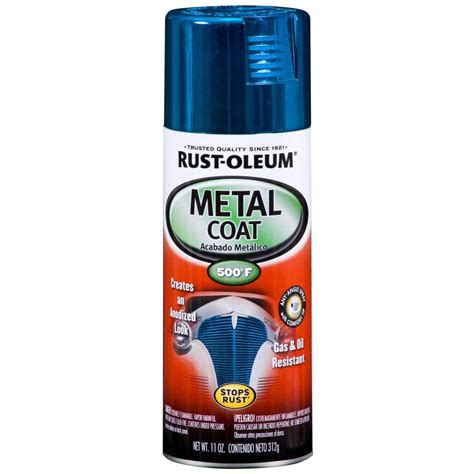 rust oleum automotive  oz metal coat gloss blue spray paint