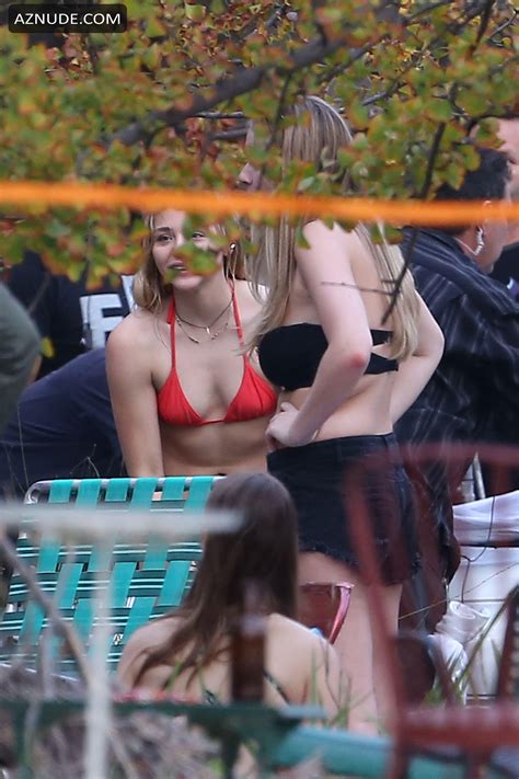 chloe grace moretz in a bikini on the set of neighbors 2