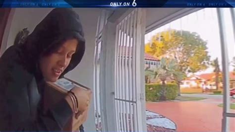 Woman Caught On Camera Stealing Package From Home Nbc 6 South Florida