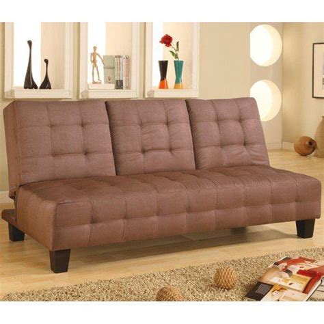 coaster click clack tan armless futon  daws home furnishings  el