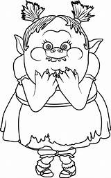 Coloring Trolls Kids Colouring Pages Bridget Drawing Sheets Adult Printable Troll Books Color Para Party Easy Colorear Stencil Birthday Getdrawings sketch template