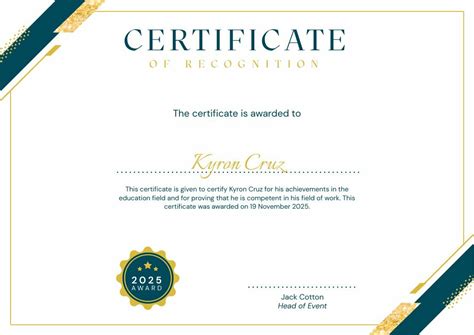certificate  appreciation  certificate template piktochart