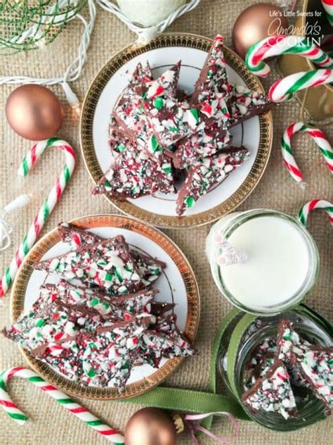 Peppermint Candy Cane Bark Easy Chocolate Bark With Candy Canes