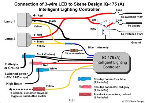 wire headlights diagram