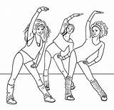 Coloring Aerobics Dancing Dance Drawing Szumowski Laura Tumblr Colouring Doing sketch template