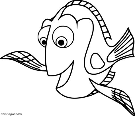 finding dory coloring pages coloringall