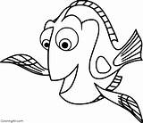 Dory Nemo Fish Tang Coloringall Octopus sketch template