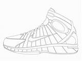 Nba Shoes Coloring Pages Getdrawings sketch template