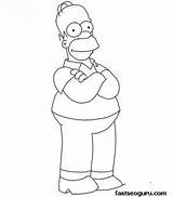 Simpson Homer Coloring Pages Printable Kids Para Fastseoguru Salvo Pintar sketch template