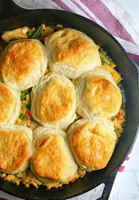 this one pan skillet chicken pot pie is your favourite