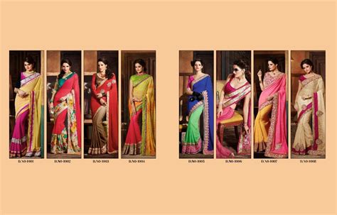 mugdha saree 1001 1008 series heavy party wear fancy saree wholesale price krishna creation