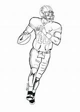 Coloring Football Pages Nfl Player Printable American Players Newton Cam Kids Drawing Manning Alabama Print Quarter Peyton Quarterback Team Color sketch template