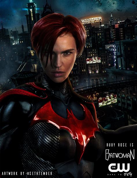 [fan Art] Ruby Rose As Batwoman By Sethtember Dccomics