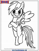 Coloring Dash Rainbow Pages Printable Pony Popular sketch template