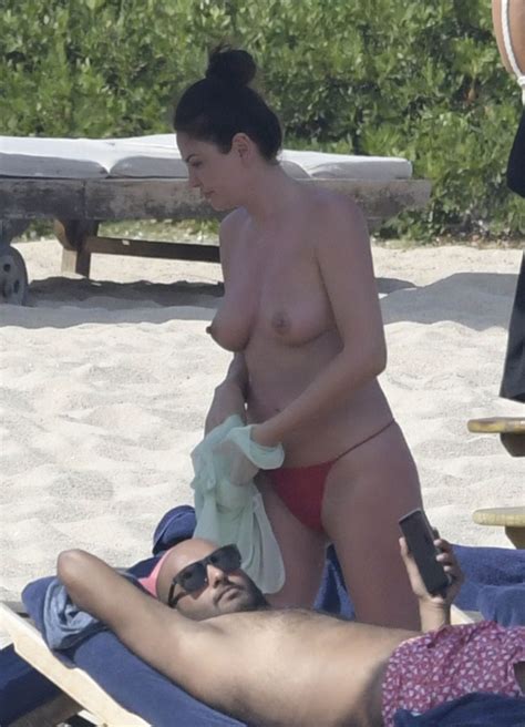 bleona qereti topless pussy lips on the beach in sardinia 6210 celebrity