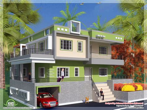 north indian style minimalist house exterior design kerala home design  floor plans