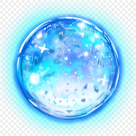 glowing crystal ball hd transparent glowing crystal ball cartoon png
