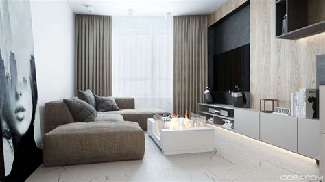 luxury small studio apartment design combined modern  minimalist style decor  stunning