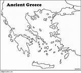 Greece Map Ancient Blank Coloring Printable Sheet Pages Weebly Greek Label Maps Kids Geography Worksheets Printables Gods Clip Surrounding Countries sketch template