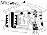 African Coloring Hut Pages Ndebele Colouring Drawing Printable Africa Kente Cloth Google Patterns Pattern Kids Color Getcolorings Getdrawings Popular Print sketch template