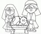 Coloring Pages Nativity Kids Popular sketch template
