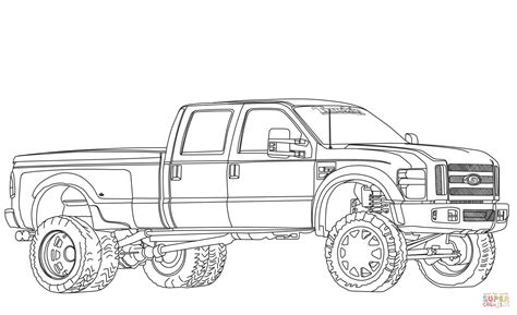 lifed ford raptor  coloring pages