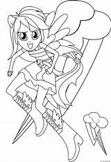 Coloring Equestria Girls Pages Little Printable sketch template